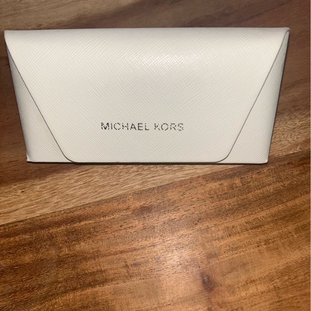 Michael Kors White Glasses Case